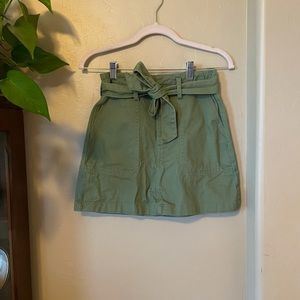Khaki Mini Skirt